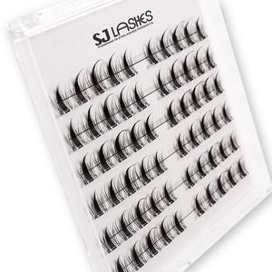 Kit d'extension de cils DIY, pose facile, grappes de cils incluses, outils inclus, faux cils segmentés en gros - Product Image 6