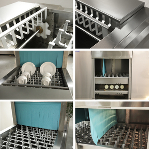 Lave-vaisselle industriel commercial à convoyeur automatique avec bande de séchage pour grands hôtels - Product Image 3