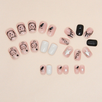 Ongles artificiels faits main R780 en gros avec colle pour projets et idées créatives et uniques de nail art DIY