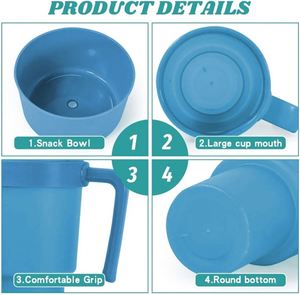 Offre Spéciale – Gobelet de Stade 2-en-1 en Gel de Silice 32oz avec Plateau à Snacks et Bol, Personnalisable avec Logo – Idéal pour Boissons, Popcorn, Chips, Cola - Product Image 5