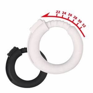남성용 조절 가능한 실리콘 O형 포피 링, 페니스 링 - Product Image 5