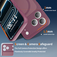 Coque de protection d'objectif intégrale de luxe pour iPhone 18 17 Pro Max, sensation peau, chargement sans fil, magnétique, personnalisable en gros