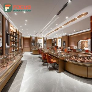 Vitrina Minimalista Personalizada para Exhibición de Joyería, Fabricada con Panel de Vidrio Templado, para Espacios de Boutique - Product Image 1