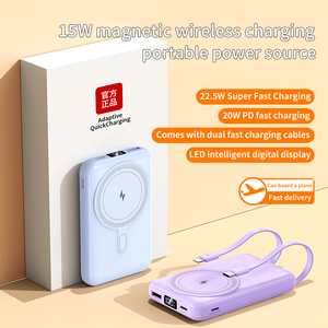 Banco de energía inalámbrico magnético de 10000mAh, batería <span class=keywords><strong>externa</strong></span> portátil de carga rápida PD de 22,5 W <span class=keywords><strong>para</strong></span> <span class=keywords><strong>iPhone</strong></span> 12-16, uso de viaje, superventas - Product Image 2