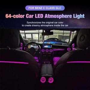Nuovi Kit di Luci Soffuse Colorate W205 per Mercedes Benz Classe C W205 GLC X253, Aggiornamento Illuminazione Interna con Lampade d'Atmosfera a LED - Product Image 5