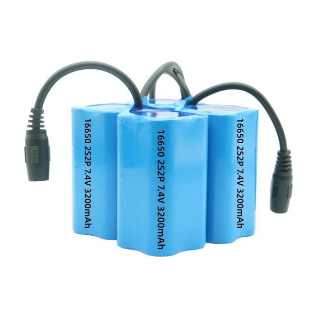 Wholesale 16650 Cylindrical Cells 2S2P Lithium ion Batteries Pack 3200mAh for Industry Appliances Electric Equipment Power Tools