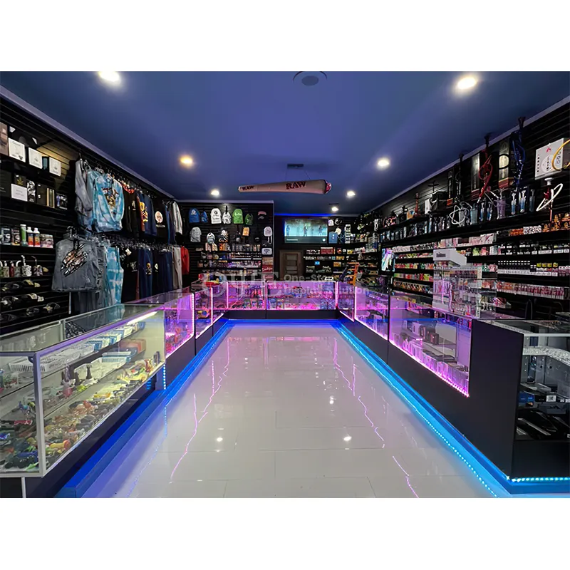 Cabinets Supplier High End Retail Store Interior Design Smoke Shop Showcase