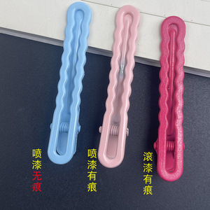 Pinces à cheveux sans couture couleur bonbon 10 cm, haute qualité, usage quotidien, pinces à franges latérales pour femmes, couleur unie, accessoire de coiffure - Product Image 5