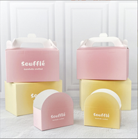 Boîtes d'emballage en papier enduit biodégradable pliables personnalisées pour bagels, croissants et desserts avec options de logo
