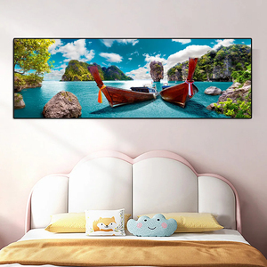 Paesaggio scenico Thailand <span class=keywords><strong>mare</strong></span> isola lago barca immagini <span class=keywords><strong>di</strong></span> arte della parete della natura poster <span class=keywords><strong>e</strong></span> stampe decorazioni per la casa pittura <span class=keywords><strong>di</strong></span> paesaggio marino - Product Image 4