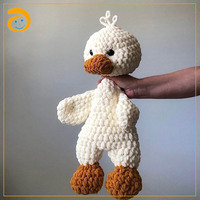 Couverture de couchage pour bébé tricotée à la main avec logo et étiquette personnalisés Jouets Couette crochet style animal