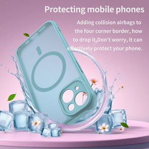 Funda Magnética Mate de Tacto Suave para <span class=keywords><strong>iPhone</strong></span> 17 16 15 Pro Max, Compatible con Carga Inalámbrica - Product Image 3