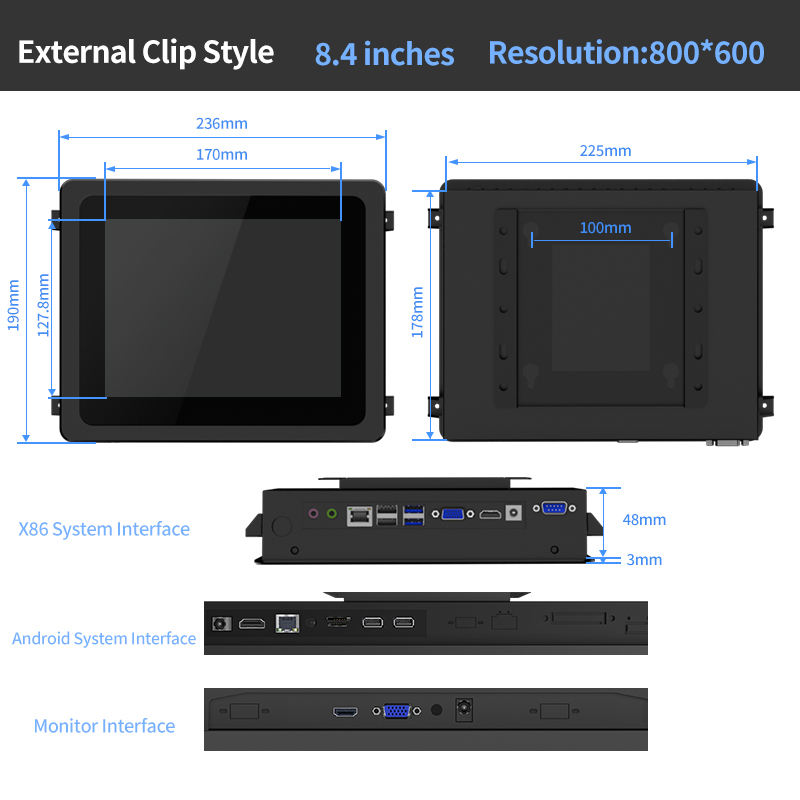 8.4"  XQRL-RT-C   win10  4G+32G