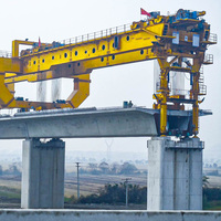 Grúa pórtico lanzadora de vigas prefabricadas de alta resistencia para la construcción de puentes en autopistas