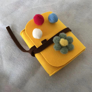 Nouvelles innovations, sac de rangement miniature en feutre de qualité supérieure, multicolores, portable, avec fermeture à glissière, style portefeuille court pour femmes, usage quotidien - Product Image 6