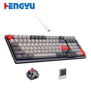 Factory OEM Stock 96 Key Mechanical Gaming Keyboard Hot Swappable 2.4G Wired Tri-Mode for Office & Gaming - Product Image 1
