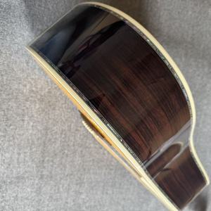 Yellow D45 Model 41" Inlaid <b>TOP</b> SOLID BODY 20 Fret NO EQ 6 Steel <b>Strings</b> Acoustic Guitar Fast Ship - Product Image 4