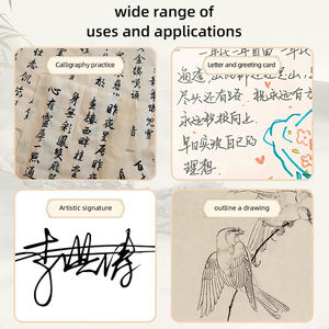 Penna per pennarello per pennarello per calligrafia con pennello inchiostro nero Set di illustratori di disegno Lettering - Product Image 6