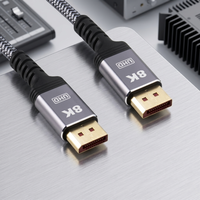   Câble 2.1 8K 60Hz Ultra Haute Vitesse 48 Gbps, 2 m, plaqué or, pour TV, moniteur, jeux, PS5, Xbox, écran