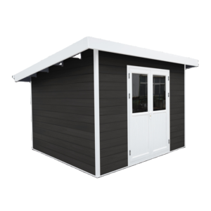 Casette da Giardino Moderne in Legno Prefabbricate WPC Serie D con Pannelli Sandwich in Acciaio, Ville, Appartamenti, Uso Esterno, Officine, Magazzini - Product Image 6