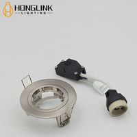 Luminaire encastré LED GU10 35W blanc, éclairage orientable, installation rapide et facile pour plafond intérieur