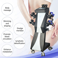 360 °   Appareil de massage amincissant à rouleaux rotatifs, réglable multi-vitesses, pour réduire la cellulite, le traitement de la cellulite sur l'abdomen, les cuisses et les hanches, perte de poids