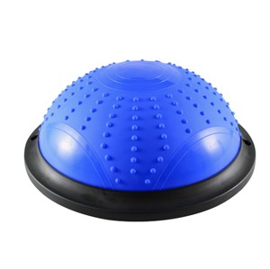 Half Exercise Ball <strong>Trainer</strong> 46cm Balance Ball <strong>Trainer</strong> Yoga Ball with Resistance Bands Foot <strong>Pump</strong> for Home Gym Whole Body Workout - Product Image 3