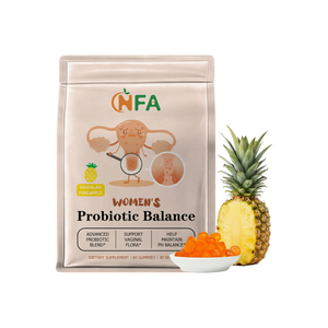 OEM ODM Women's Probiotic Balance Gummies with Vitamin Pineapple Fruit Powder Support Immune Antioxidant Slow Skin Aging - Product Image 1