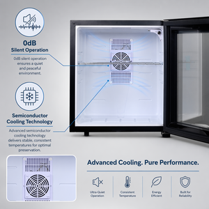 Silent 30L Semiconductor <strong>Mini</strong> Bar with Glass Door for Hotel Guest Room Beverage <strong>Cooler</strong> - Product Image 3