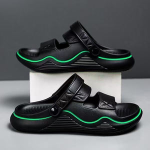 Nueva Tendencia de Moda, Sandalias de Verano Ligeras e Impermeables de Doble Uso con Suela Gruesa para Hombre Joven, Antideslizantes y Resistentes al Desgaste para Exteriores - Product Image 1