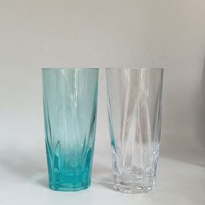 Gobelet en plastique écologique 420 ml (12 oz) coloré HY unisexe pour eau, jus, lait, idéal pour le camping, la maison, les fêtes et les restaurants – Vente directe usine - Product Image 2