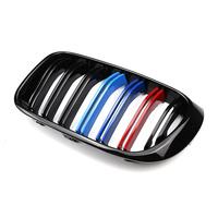 Grille de calandre simple en ABS noir brillant pour pare-chocs avant BMW X4 F26 2014-2018