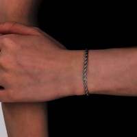 Vente en gros de bracelets chaîne corde et chaînes de cheville en acier inoxydable 3/4/5/6MM pour femmes et hommes, bijoux fins tendance, résistants à la rouille et adaptés à la natation