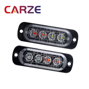 4LED <span class=keywords><strong>luz</strong></span> de advertencia de <span class=keywords><strong>coche</strong></span> parrilla avería <span class=keywords><strong>luz</strong></span> camión remolque baliza lámpara LED blanco ámbar amarillo <span class=keywords><strong>luz</strong></span> lateral <span class=keywords><strong>para</strong></span> <span class=keywords><strong>coche</strong></span> camión 12V 24V - Product Image 1