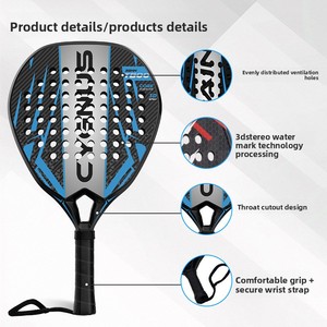 Raqueta de Pádel de Fibra de Carbono 3K, Raqueta Profesional de Competición, Raqueta de Pádel de Playa de Carbono Puro - Product Image 2