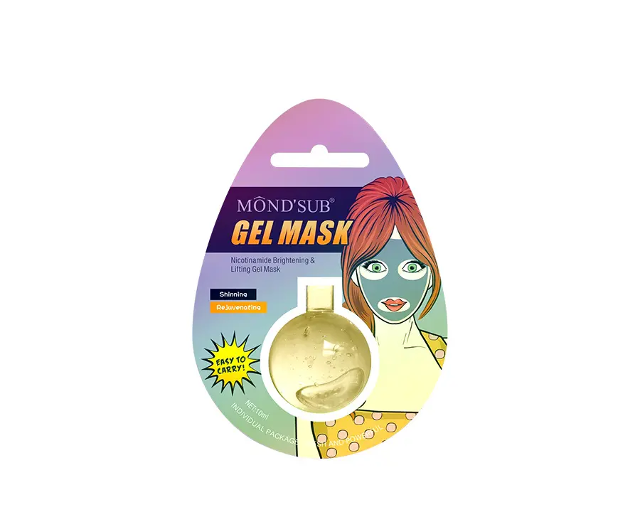 Mond'sub amp máscara de gel para lifting, resfriamento e reparação natural do rosto