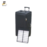Assurance qualité FDTSEVA-7501 mallette de rangement portable pour monture de lunettes avec tige de traction valise optique à 252/144 emplacements