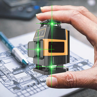 Niveau laser 3D 360° vert auto-nivelant 12 et 16 lignes, qualité industrielle, pour construction en béton et nivellement de terrain 4D - Meilleures ventes