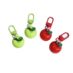 3D Realistic Apple Keychain Fruit Food Keychain Charm High Gloss <b>Mini</b> Apple Pendant for Bag Accessories and Car <b>Keyring</b> Decor - Product Image 4