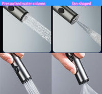Ensemble de douche mural haut de gamme chromé poli, à poignée unique, quatre fonctions (jet, pluie, doux), idéal pour hôtels - Vente chaude