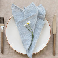 WML001 Best-seller Serviettes en lin 100% couleur unie, torchons de luxe réutilisables pour la maison et la restauration