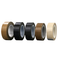 Rouleau géant de résistance à la chaleur, tissu de fibre de verre auto-adhésif enduit de PTFE, ruban de Film de PTFE