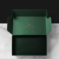 Boîte d'expédition en carton ondulé en matériaux recyclés OMT pour vêtements, sous-vêtements, chaussettes, emballage cadeau, taille personnalisable