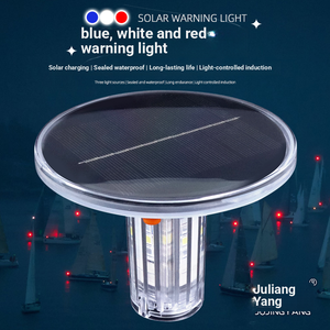 Feu de signalisation tricolore bleu-blanc, lumière d'avertissement solaire, lampe torche LED, lumière stroboscopique, feu de navigation marine, lumière clignotante - Product Image 4
