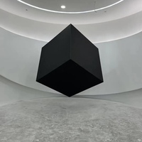 Écran LED cube 3D haute résolution personnalisé P2.5mm, affichage rotatif couleur intégrale, lecteur multimédia mural vidéo automatique, extérieur IP65
