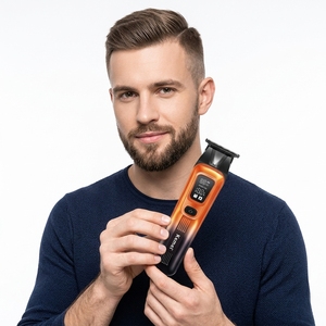 <span class=keywords><strong>Tondeuse</strong></span> à cheveux pour hommes Kemei Km-037, 1200 mAh, 6500 tr/min, 2 vitesses réglables, recharge USB, machine à couper les cheveux, appareil de rasage, vente en gros - Product Image 6