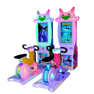 Threeplus Kids Fiets Amusement Kiddie Rit Snelheid Fiets Muntautomaat Indoor Arcade Video Kids Game Machine