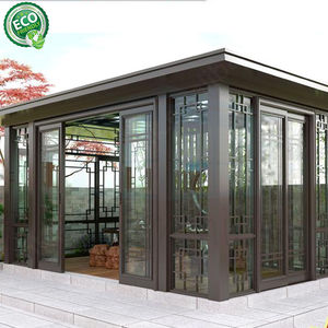 4 Season Prefab Solarium Hollow Glass Sun House Aluminum Sun Room Foshan Hommie Glass Sunroom - Product Image 5