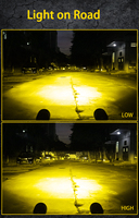 SANVI S21 LED lumière de travail accessoires de voiture phare led projecteur de moto double couleurs fonction clignotante phares led
