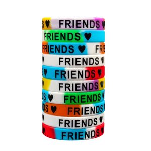 Pulsera de Silicona de Regalo para Mejores Amigos para Siempre, Joyería Deportiva, Pulsera de Goma, Personalizable con Logotipos Promocionales - Product Image 3